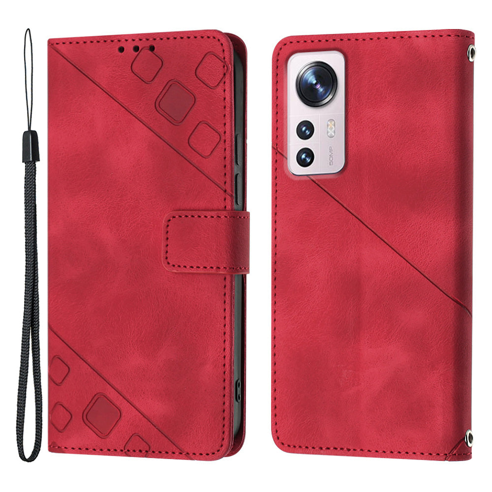 For Xiaomi 12 5G 12X 5G 12S 5G PT005 YB Imprinting Series-6 Skin Touch Phone Case Anti-scratch Leather Flip Phone Cover For Xiaomi 12 5G 12X 5G 12S 5G PT005 YB Imprinting Series-6 Skin Touch Phone Case Anti-scratch Leather Flip Phone Cover